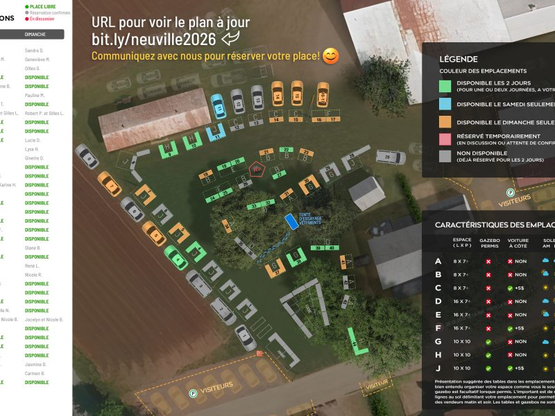 MÉGA-VENTE DE GARAGE • 60 à 80 TABLES! Neuville