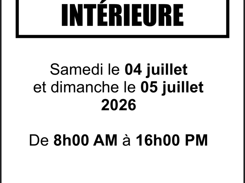 Vente garage