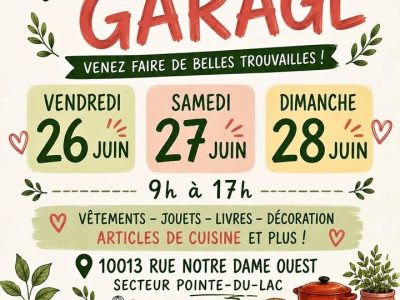 VENTE de GARAGE 26 27 & 28 juin