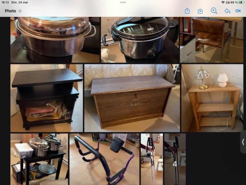 SUPER VENTE DE GARAGE 19 et 20 juin (POINTE du LAC ) face « plein air ville joie