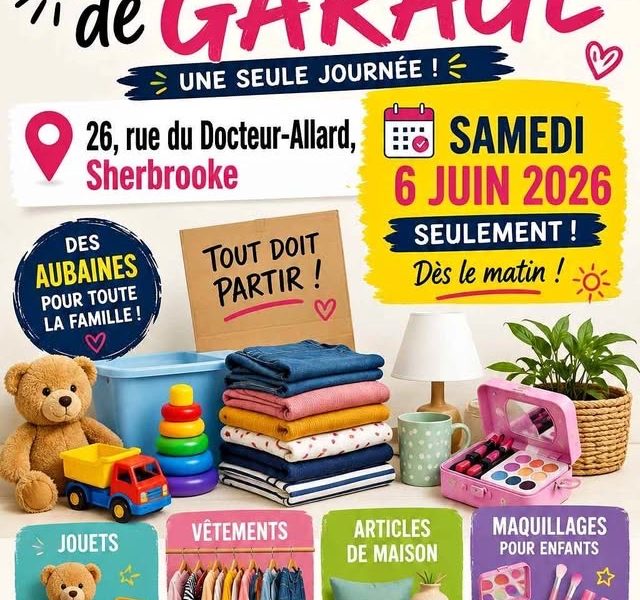 Vente de garage - 06 juin Beau temps MAUVAIS TEMPS  