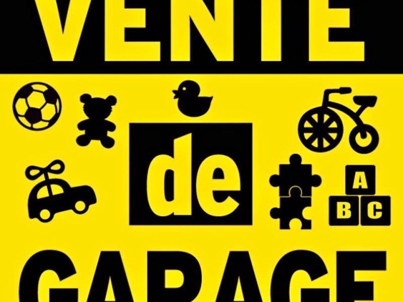 Vente de garage, Samedi 27 juin