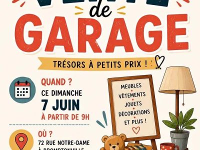 Vente de garage - 7 juin