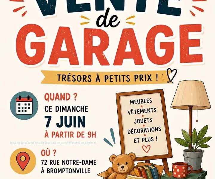 Vente de garage - 7 juin