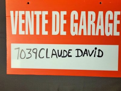vente de garage Bienvenue 27 juin