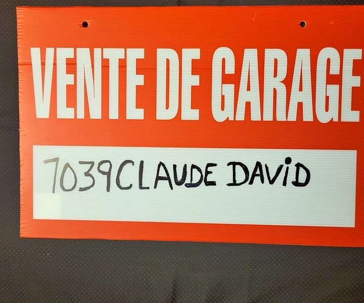 vente de garage Bienvenue 27 juin