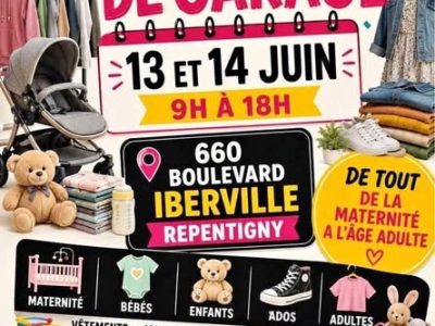 Vendre de garage 13 & 14 juin