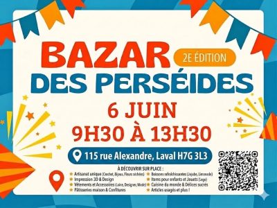 Grosse vente de garage au Bazar des Perséides (Plus de 40 tables)