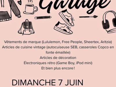 Vente de garage - Ahuntsic - 7 juin