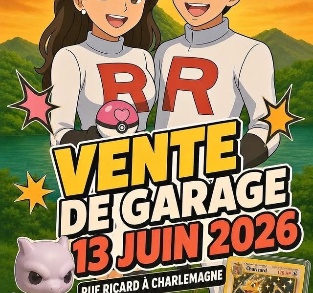 Vente de garage Pokémon!