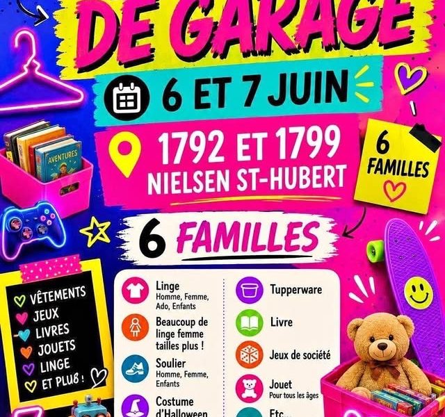 ‼️Méga vente de garage ‼️