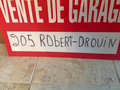 Vente de garage - Samedi le 27 juin
