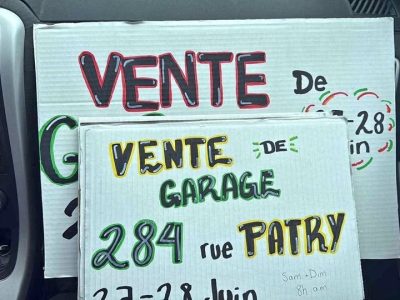 Grosse vente de garage 27 & 28