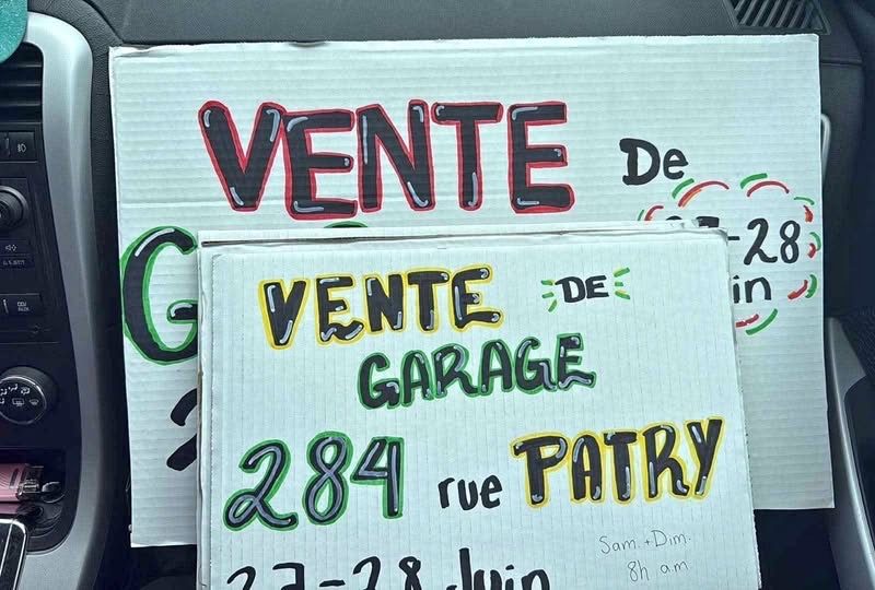 Grosse vente de garage 27 & 28