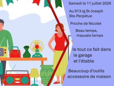 Méga vente de garage