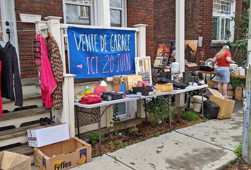 Vente de garage 20 juin centre-ville