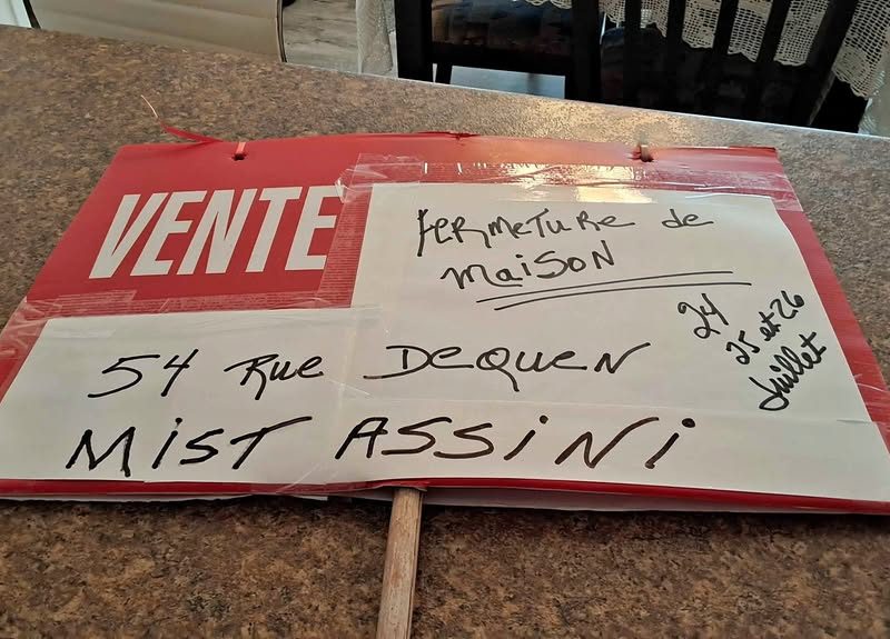 Vente fermeture de maison : 24, 25 & 26 juillet