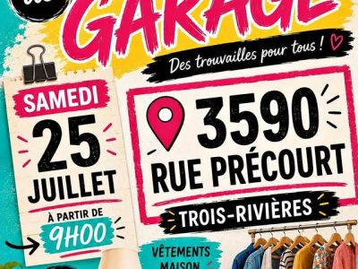 Vente de garage - 25 juillet