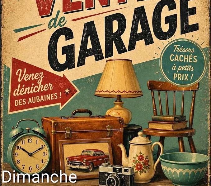 VENTE DE GARAGE Dimanche 12 juillet