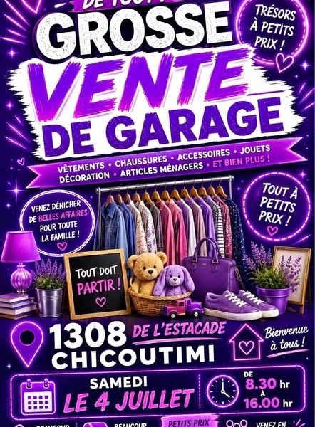 Vente de garage 4 juillet