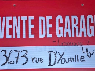 Vente de garage le 4 juillet !