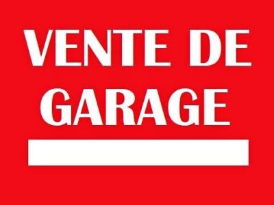 Vente de garage - Samedi le 4 juillet 2026