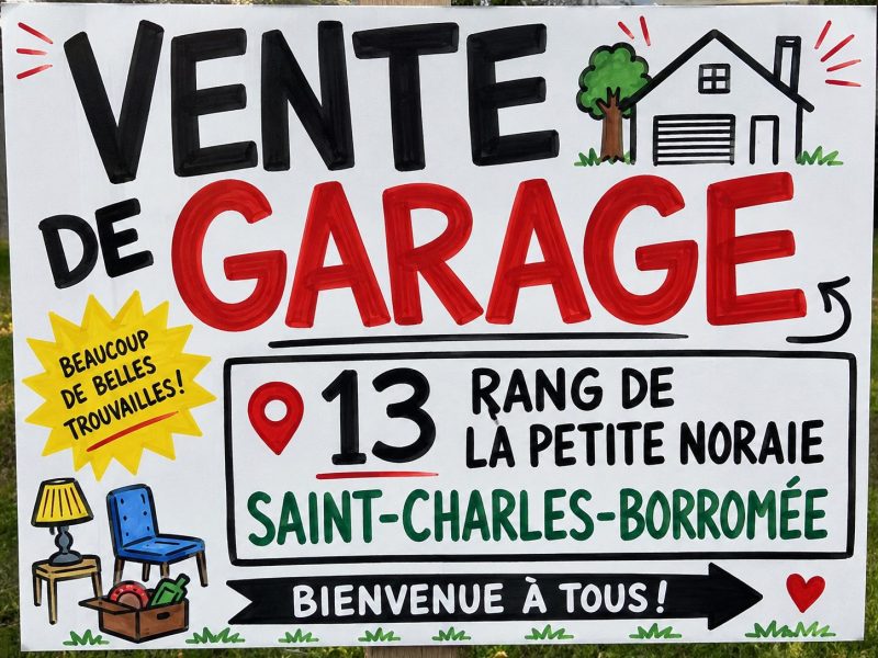 Grosse vente de garage