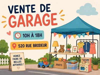 🚨 GRANDE VENTE DE GARAGE – LONGUEUIL 🚨