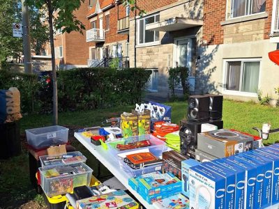 Vente de garage à Montréal