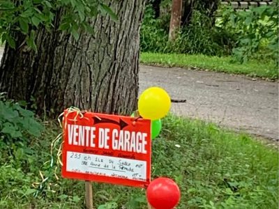 Vente de garage à Sainte-Anne-de-la-Pérade