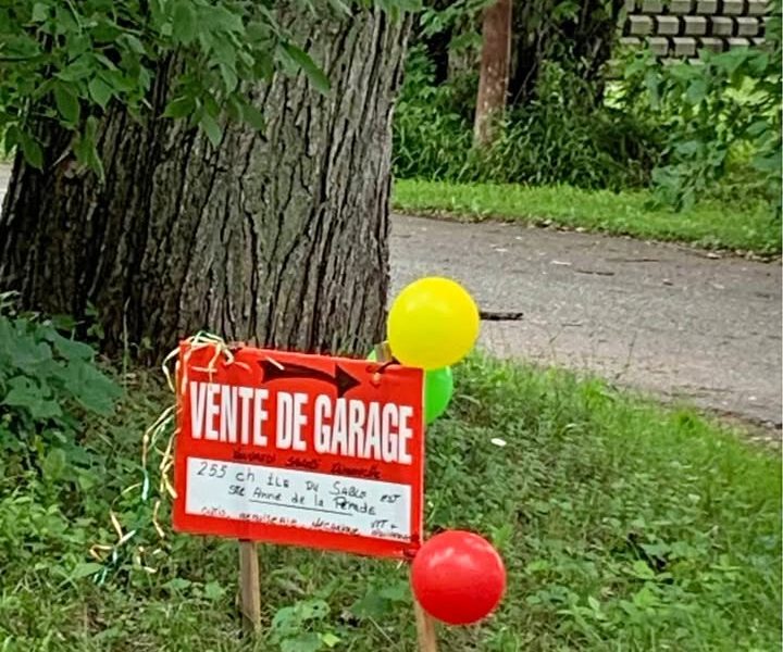 Vente de garage à Sainte-Anne-de-la-Pérade