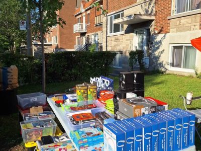 Vente de garage à Montréal