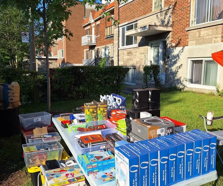 Vente de garage à Montréal