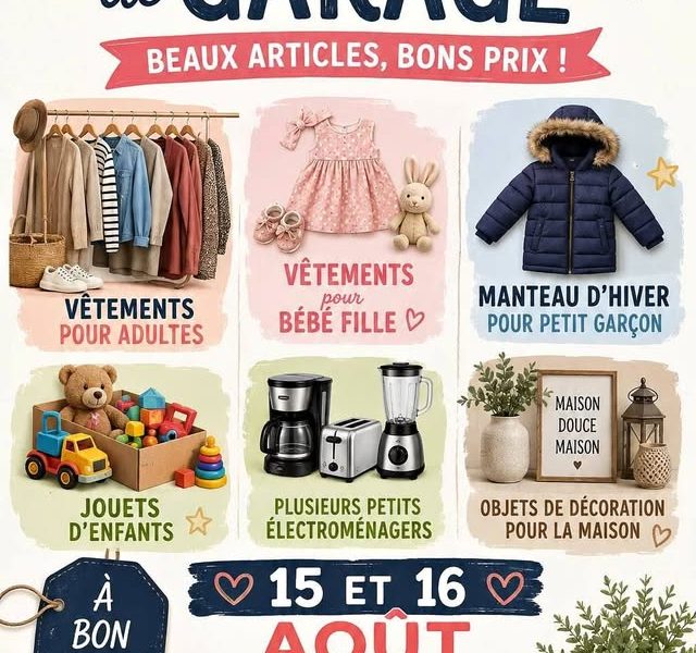 Méga vente de garage à Trois-Rivières