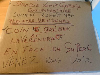 VENTE GARAGE COMMUNAUTAIRE à Gatineau