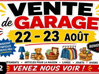 Vente de garage-plusieurs familles à Drummondville