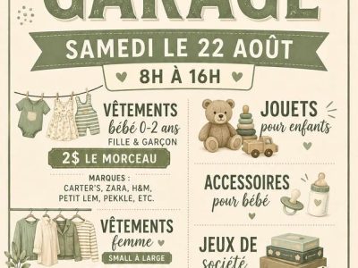 Vente de garage • Saint-Amable