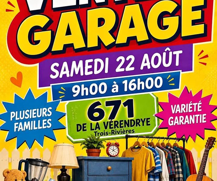 Vente de Garage à Trois-Rivières
