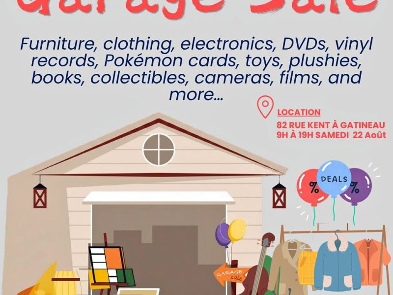 Garage Sale-Vente de Garage