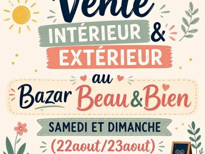Vente extérieur Bazar Beau&Bien
