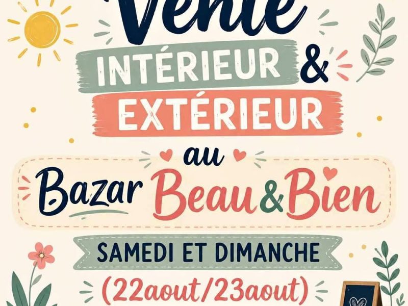 Vente extérieur Bazar Beau&Bien
