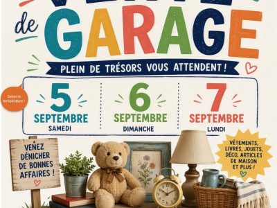 Vente de garage à Trois-Rivières