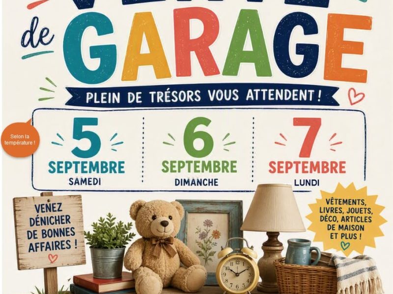 Vente de garage à Trois-Rivières