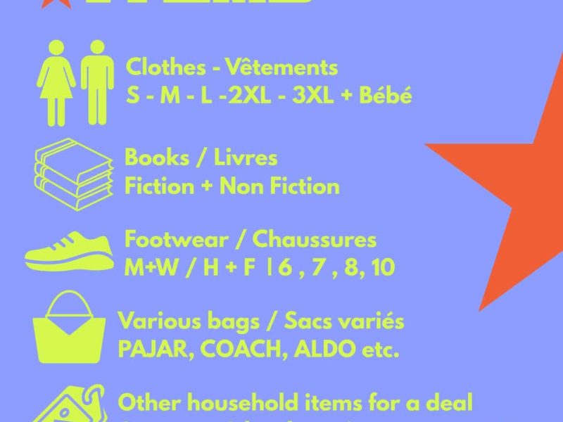 7 SEPTEMBRE 🎉Garage Sale - Vente de Garage à Lachine