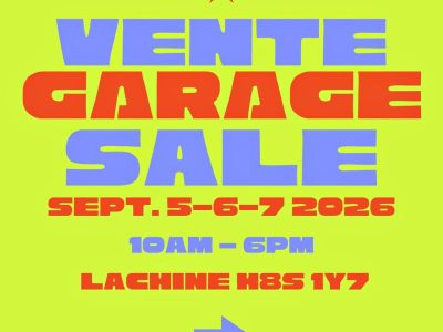 7 SEPTEMBRE 🎉Garage Sale - Vente de Garage à Lachine