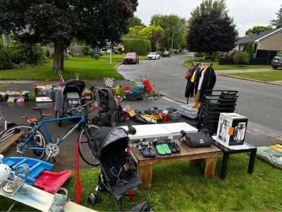 Vente de garage à Trois-Rivières