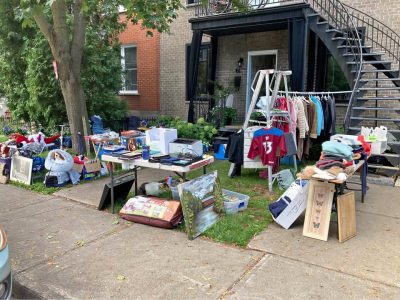 Vente de garage à Montréal